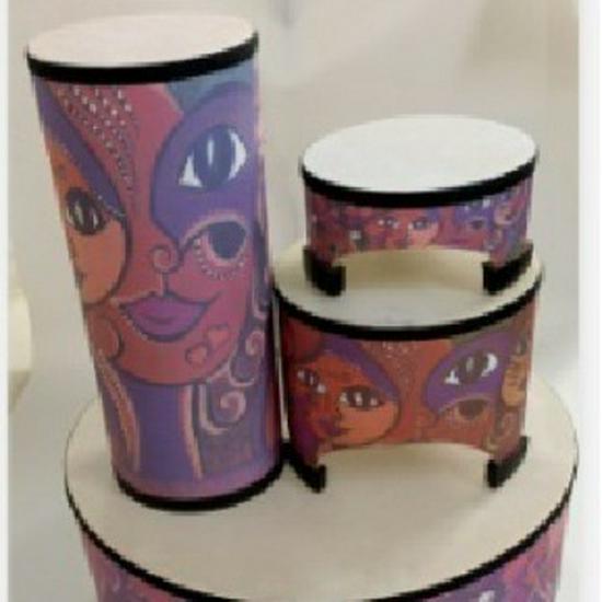 

Children s Cartoon Percussion Drum – 10-inch Floor Drum for Teaching and Learning