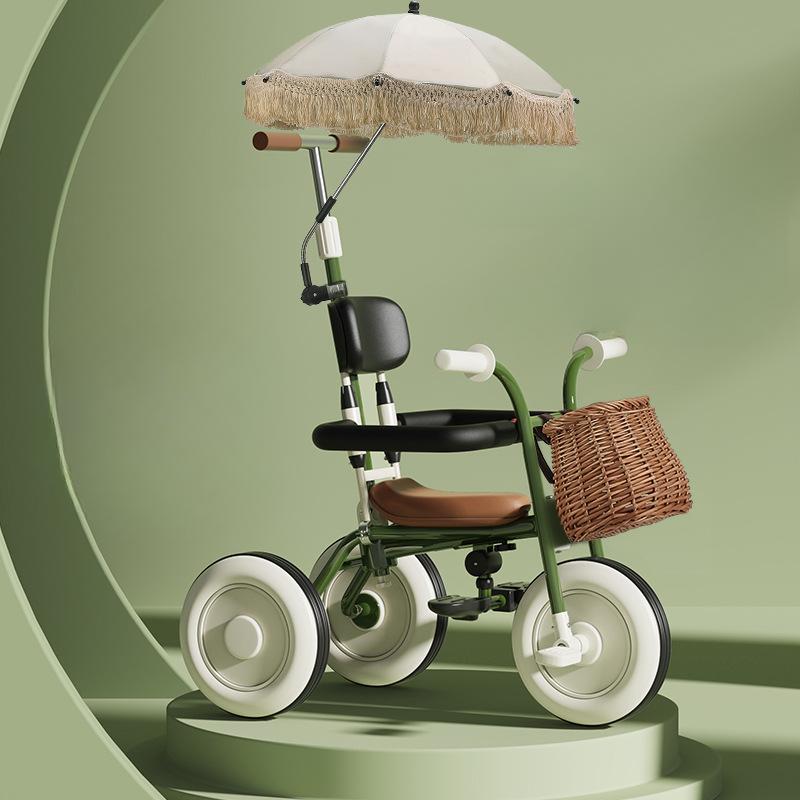 

2 в 1 детский трехколесный велосипед легкий портативный складной педальный велосипед коляска тележка со съемным ограждением игрушечная коляска для мальчиков и девочек