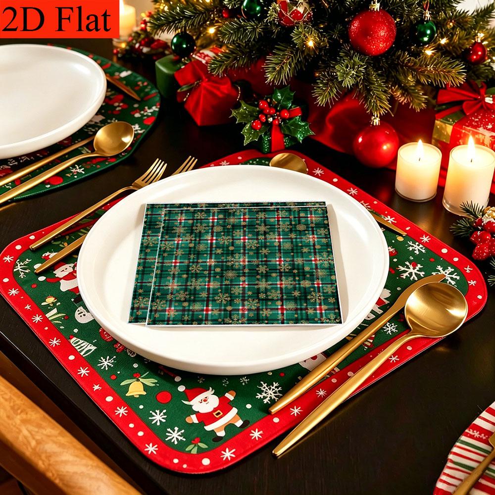 20pcs Disposable Napkins with Snowflake Pattern Print for Wedding,Parties,and Daily Use for Thanksgiving Fall Christmas Table Decoration
