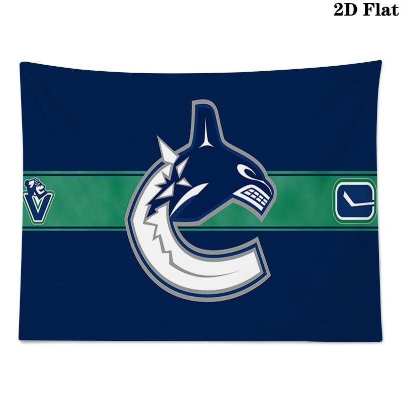Vancouver Canucks Wall Tapestry Aesthetic Wall Hanging Printed Fabric Blanket Decorative Tapestries for Bedroom Living Room Home Decor