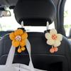 Sunflower Creative Car Hook Cartoon Cute Rear Seat Back Hanging Hook Automobile Interior Storage Holder Hooks Car Bracket