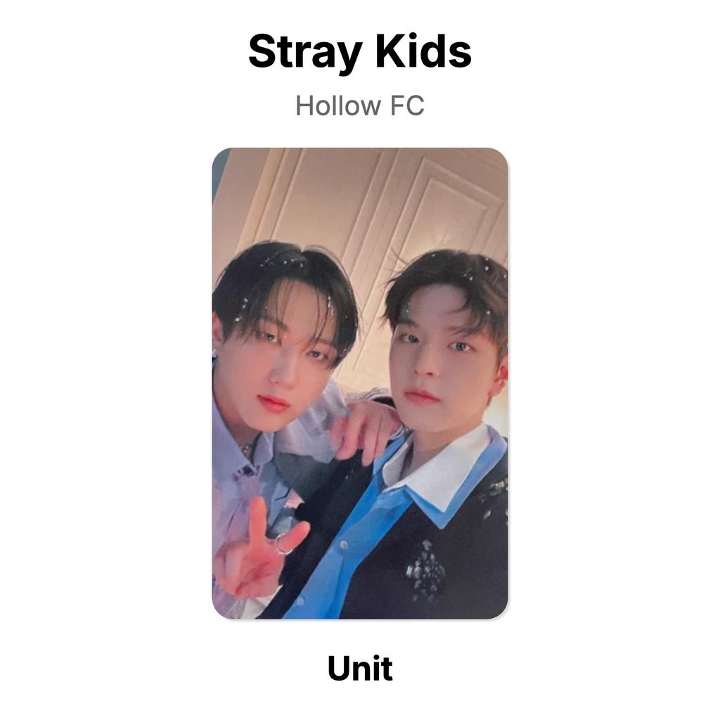 Stray Kids Hollow FC Official Photocard