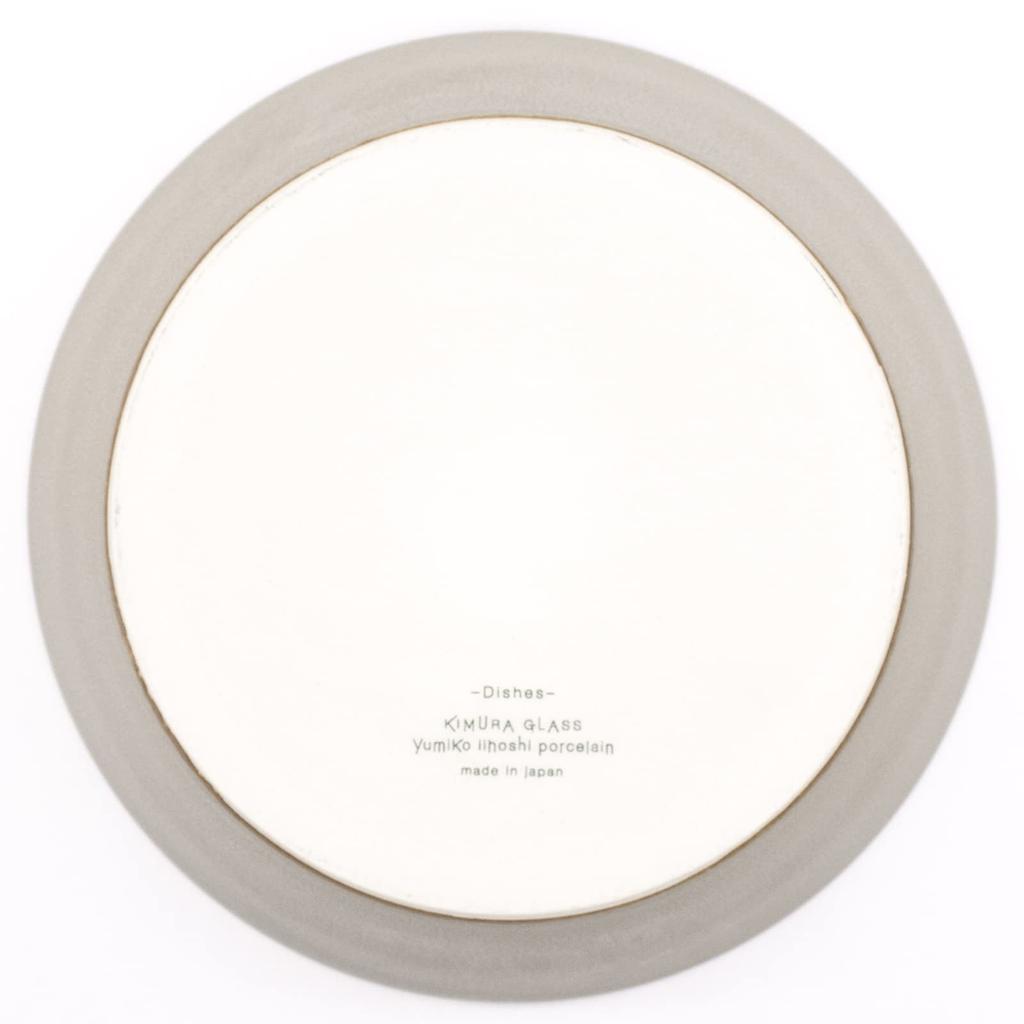 Yumiko iihoshi Porzellan x Kimura Glasware Schale L ca. 7 cm hoch x hergestellt in Produktnummer 255329 Geschirr, (sandbeige) / matt, 18,5cm