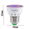 E27 LED Plant Growth Lamp Cup with 48, 60, or 80 Beads for Succulent Seedling Fill Light