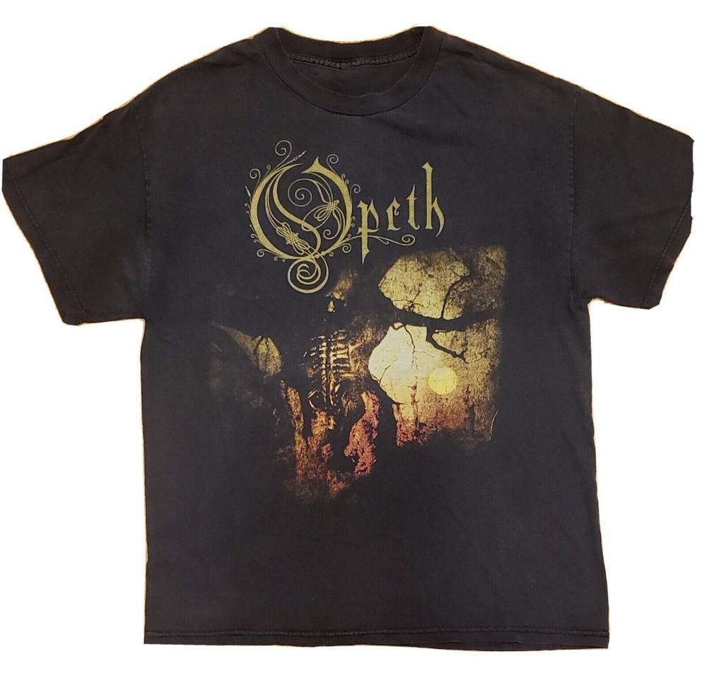 Opeth Band Tour Concert Black Unisex Shirt Adult Cotton Tee DI430 Unisex T-Shirt S
