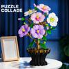 503Pcs Bonsai Hibiscus Tree Home Decor Creative Ornament Building Blocks Flower Set Educational Assembly Toy Birthday Gift