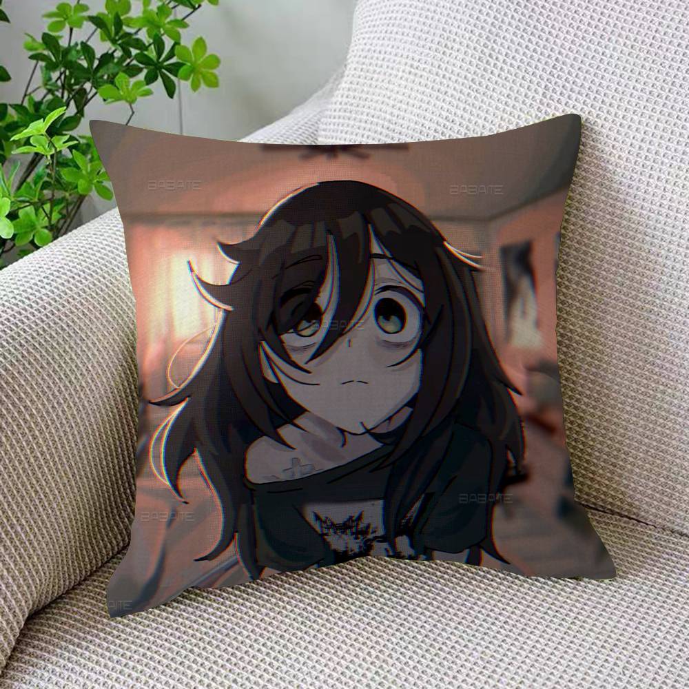 Kawaii Anime K-Kuroki T-Tomoko Cartoon Personalized Pillow Dust Cover Bedroom Kids Party Decoration Pillowcase Birthday Gift