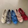 2025 New Spring Designer Women Ballet Shoes Fashion Butterfly-knot Shoes Concise Soft Sole Flats Shoes