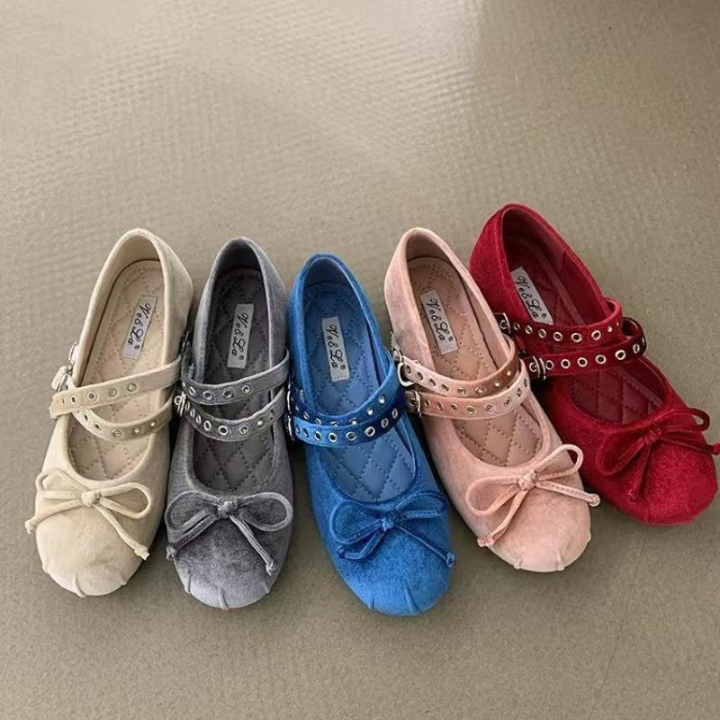 2025 New Spring Designer Women Ballet Shoes Fashion Butterfly-knot Shoes Concise Soft Sole Flats Shoes