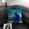 N-Nipsey Husslee Rapper Cushion Cover Natural Linen Organic Fabric Double-Sided Printing Sofa Home Decor Gift Pillow Case