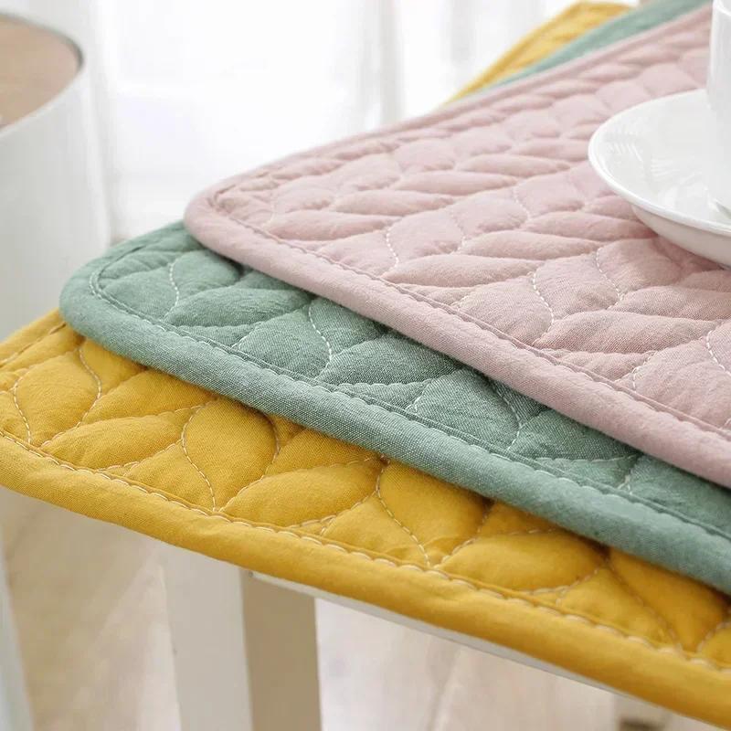 2 Pcs Four Season Universal Office Cushion Anti Slip Pure Cotton Simple Chair Cover Dining Computer Seat Cushion Chair Cushions