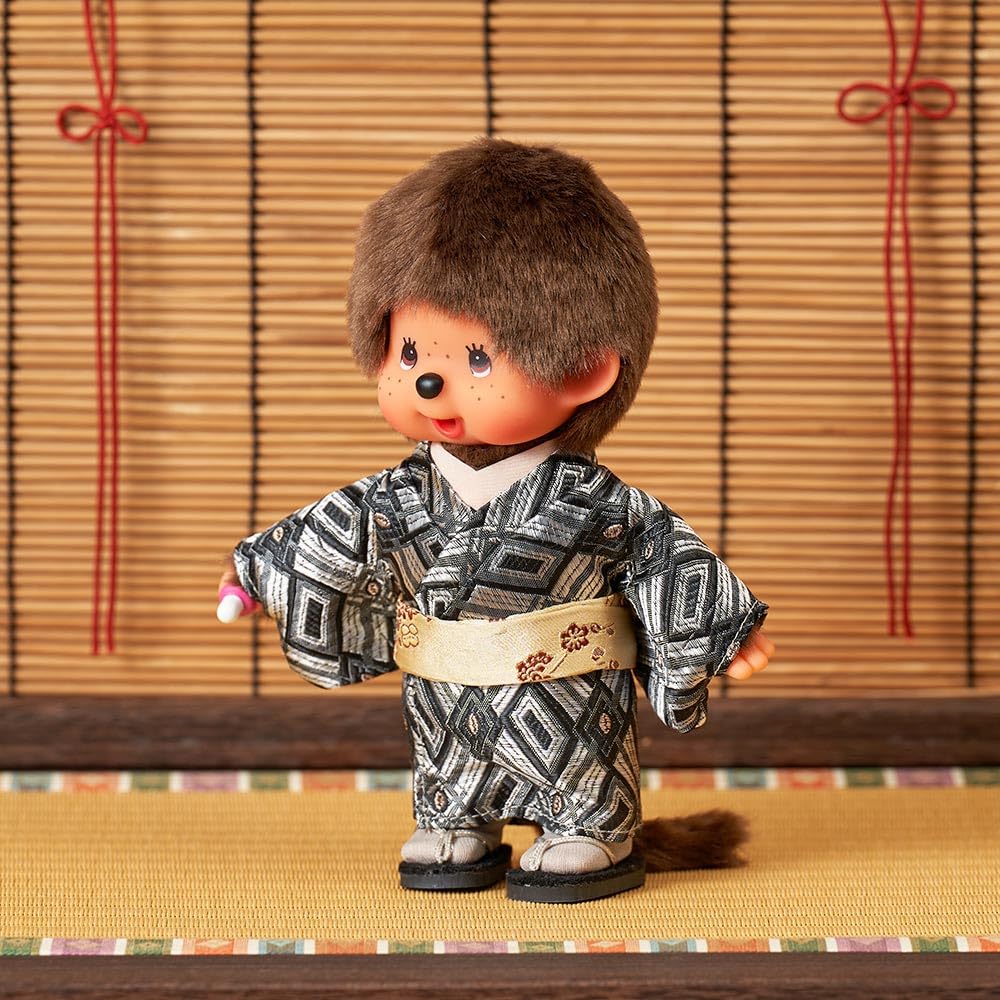 Oficiální Kyugetsu Originální Monchhichi Kimono Chlapec IPM-12-Z