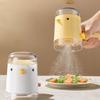 Precision Quantitative Seasoning Bottle (Bird Design) - Adjustable Portion Control for Salt/Spices, Airtight Kitchen Storage Jar