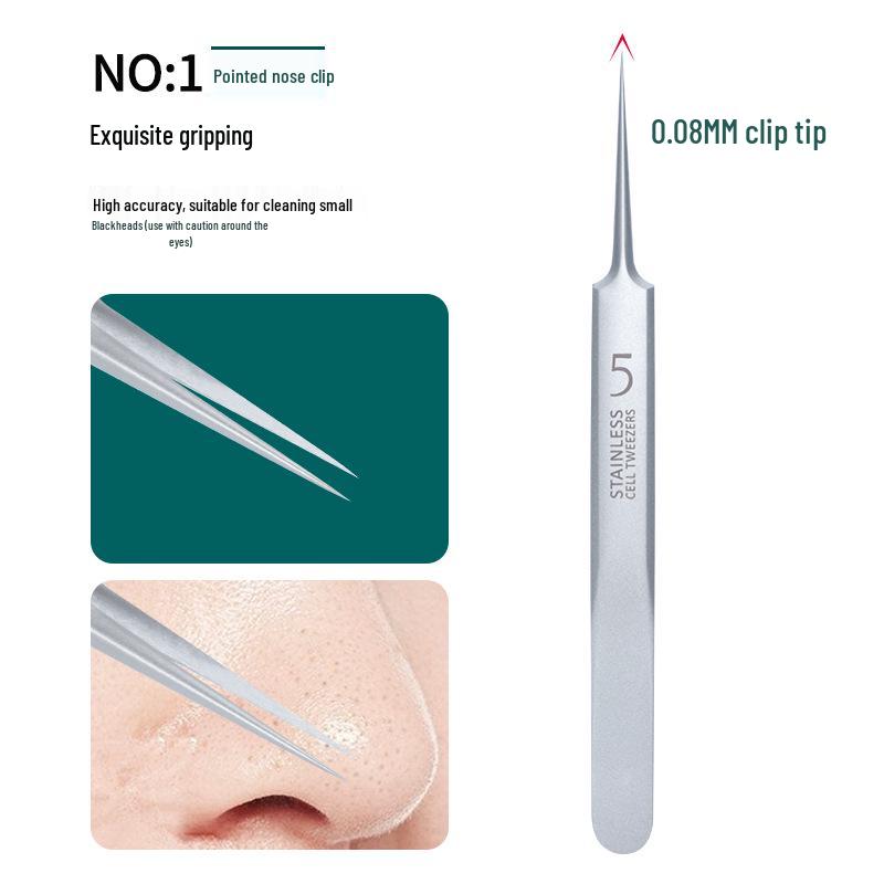 Ultra-Fine Blackhead Tweezers & Comedone Needle Set - Precision Acne Removal Tool