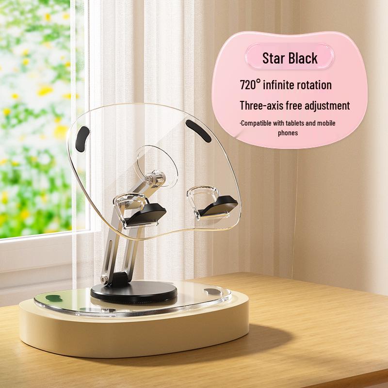 Adjustable Folding Tablet & Phone Stand for Desktops – Ideal for Multi-Use and Live Streaming