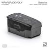 WRAPGRADE POLY Skin for DJI Mavic 2 (Black Bumpy Camo)
