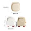 Anti-drop Trash Tray Square Shape Garbage Plate Meal Plate Snack Plate  Camping