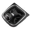 5/6 Gang Schalthebelknauf mit Ledermanschette für Volkswagen VW Golf 5 V 6 VI MK5 MK6 Jetta 2005-2014 Car Stying