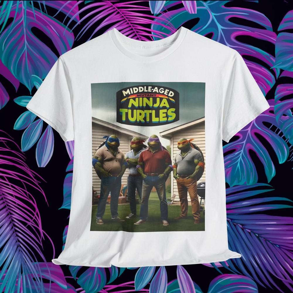 

Пародийная футболка «Черепашки-ниндзя», Смешная футболка с графикой, Унисекс футболка, M