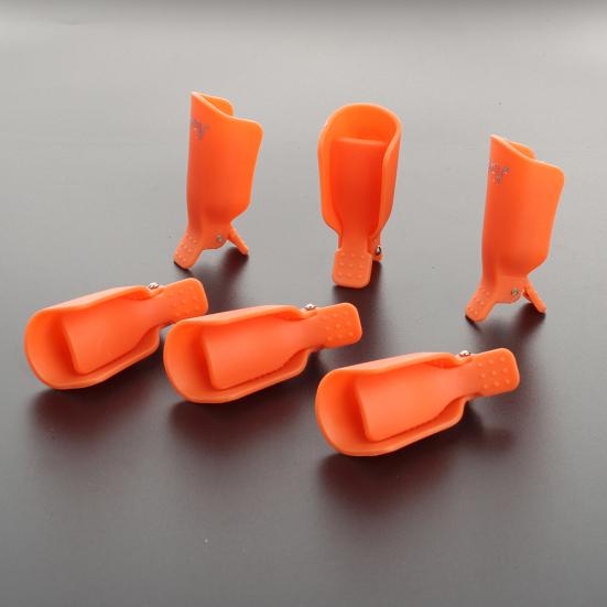 10Pcs Nail Art Cap Abrasion-resistant Exquisite Workmanship Portable Nail Art Soak Off Clip Cap for Manicure