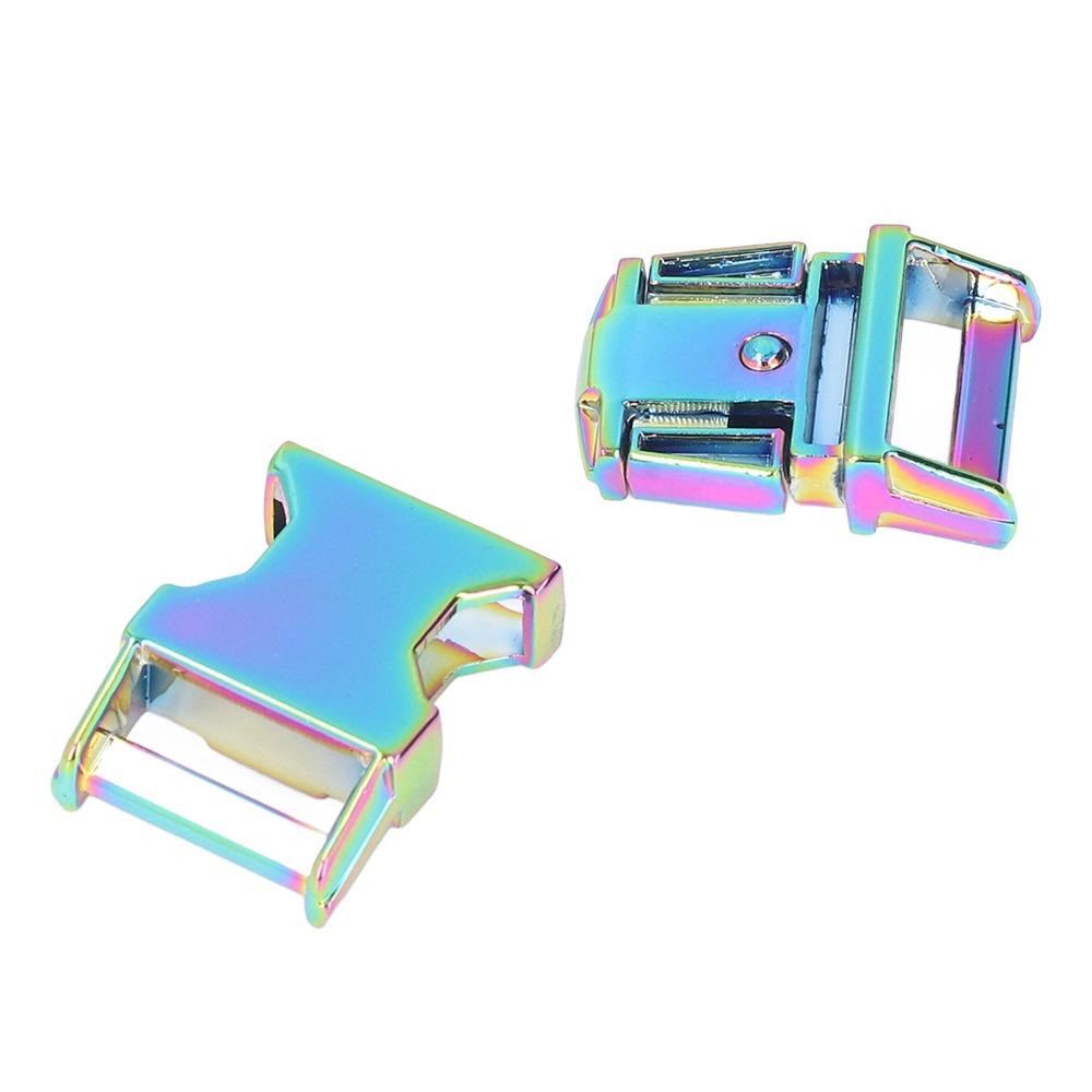 4pcs 25x47mm Quick Release Clip Glossy Finish Belt Buckle Durable Metal Buckle For DIY Craft