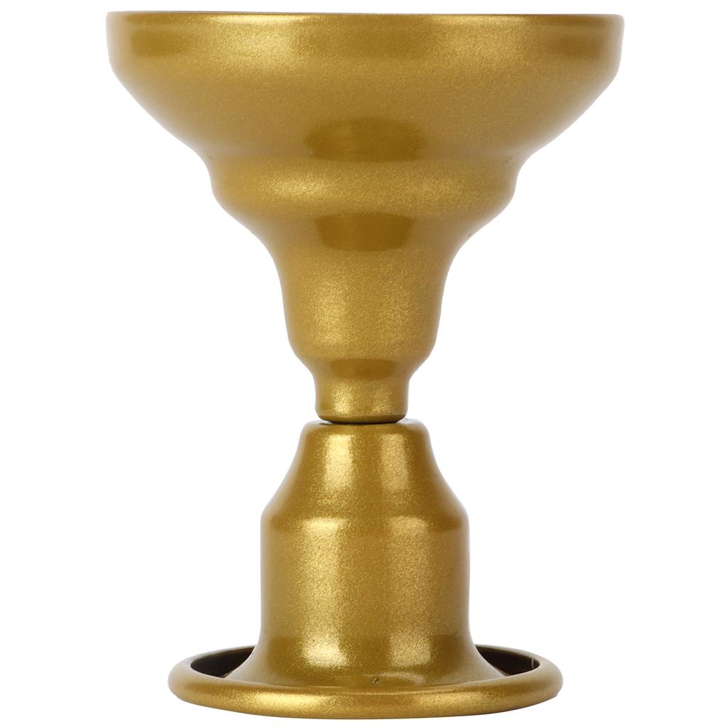 2 Stück Kerzenhalter Europäischer Stil Einfach Retro Doppelnutzung Kerzenständer für Schreibtischdekorationen Geschenke(Gold )
