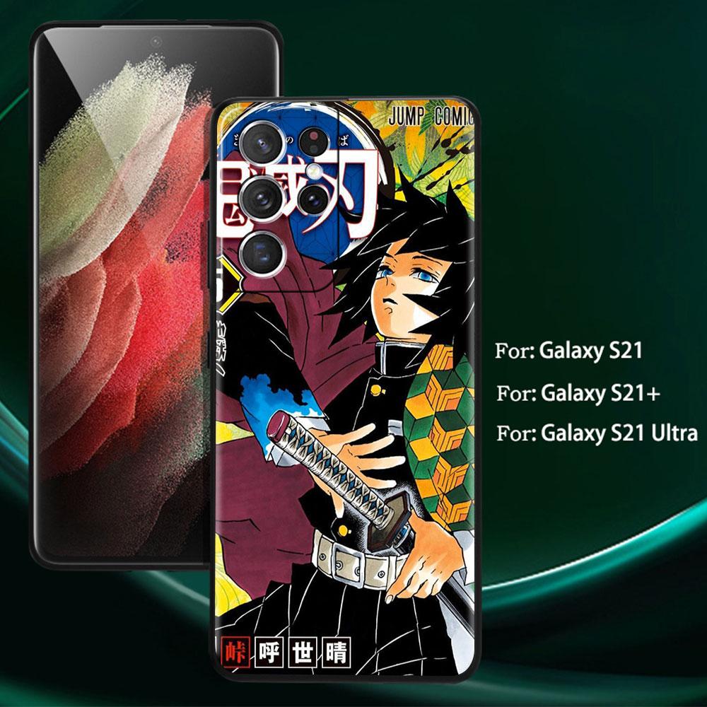 Case For Samsung Galaxy S20 FE S22 Ultra S21 Plus Luxury Soft Phone Case S10 S9 S8 S10e S7 Silicone Funda Demon Slayer Shell Sac