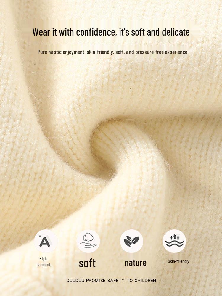 DUUDUU Baby Girl Knitwear 2025: Chinese Style Infant Sweater, Autumn/Winter, A-Class Quality