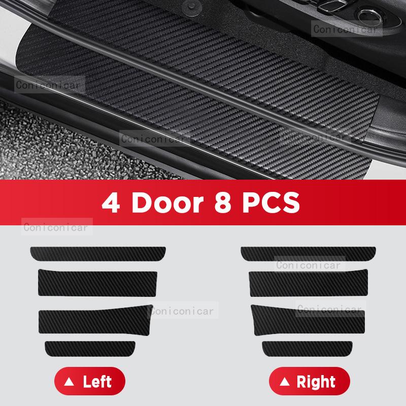 Car Carbon Fiber Door Sill Sticker For GAC AION V 2025 Threshold Pedal Anti-scratch Interior Decoration Accessories