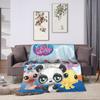 Warm Soft Blanket Camping Littlest Pet Shop Throw Blanket  Flannel Bedspread For Outdoor Novelty Sofa Bed Cover