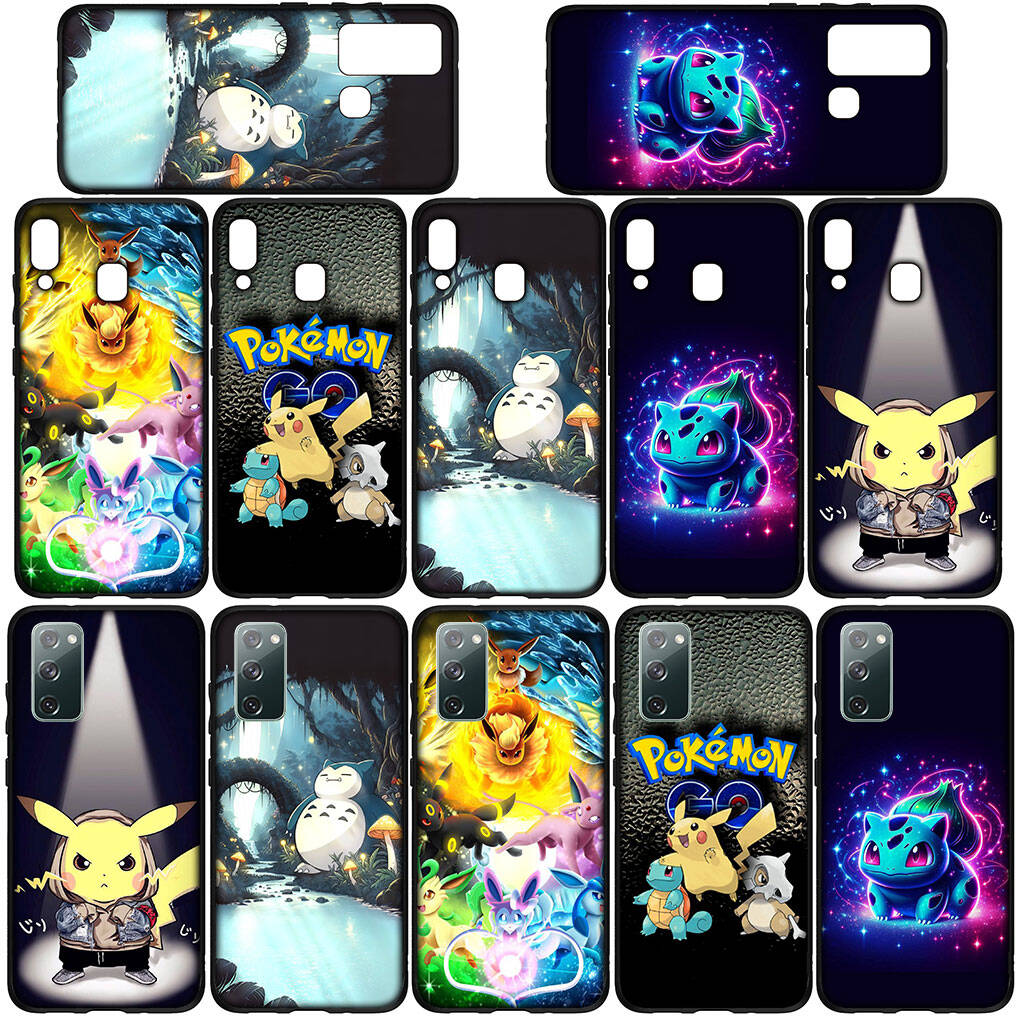 Phone Case for iPhone 17 16 15 Plus Xiaomi Poco F8 F7 X7 X6 M8 C85 C75 C71 Redmi Note 14 12 11 13 Pro Max A4 14C 13C 15C Art Pokemon GO Pikachu Cover