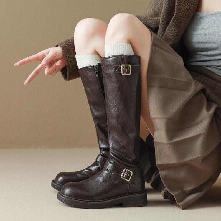 Long leg knight boots for women 2026 new autumn and winter styles look slim and tall below the knee