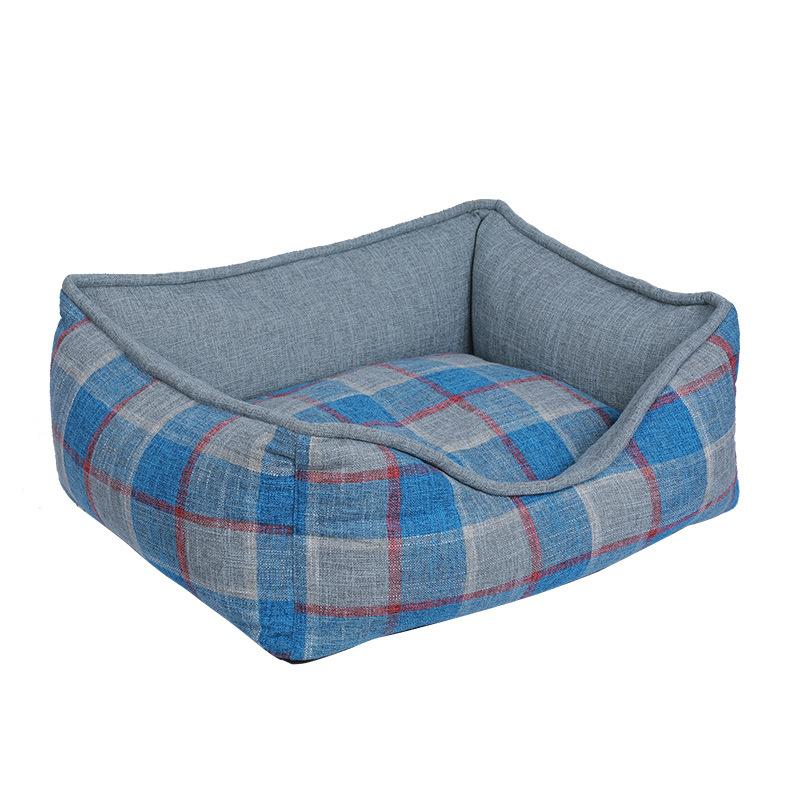 

Factory IBEANS kennel thickened canvas lattice removable and washable durable winter warm kennel pet kennel dog mat S:45*35*20