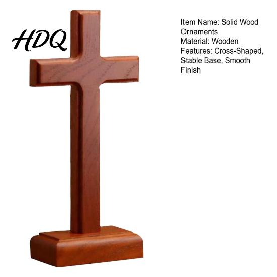 Catholic Religious Craft Solid Wood Stand Tabletop Ornament, Wooden Standing Christian Gifts, Church Altar Faith Decor for Home Prayer Room