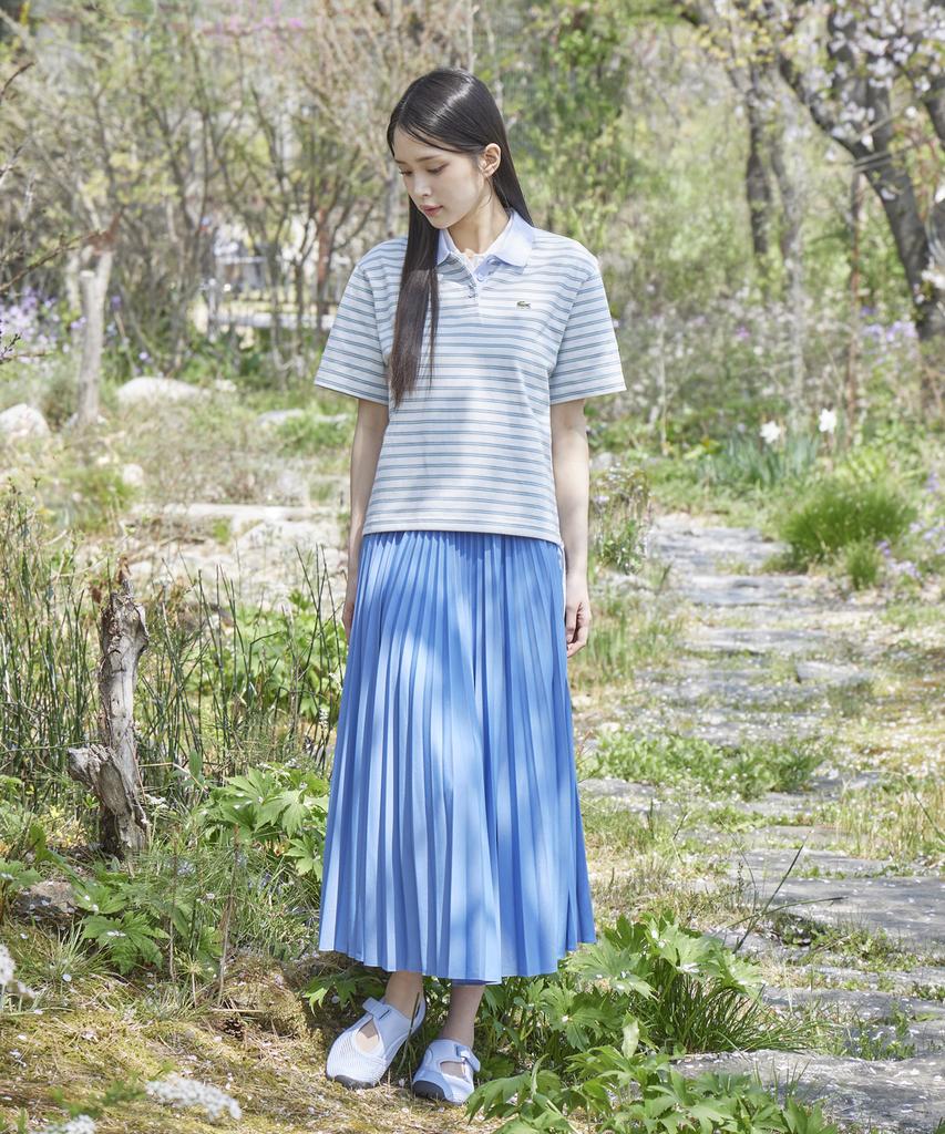 Lacoste Women'S Essential Long Pleated Skirt Jf1402-56G 776