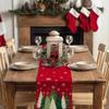 Snowflake Christmas Table Runner Desk Decor Xmas Tablecloth Christmas Table Flag  Dining Table