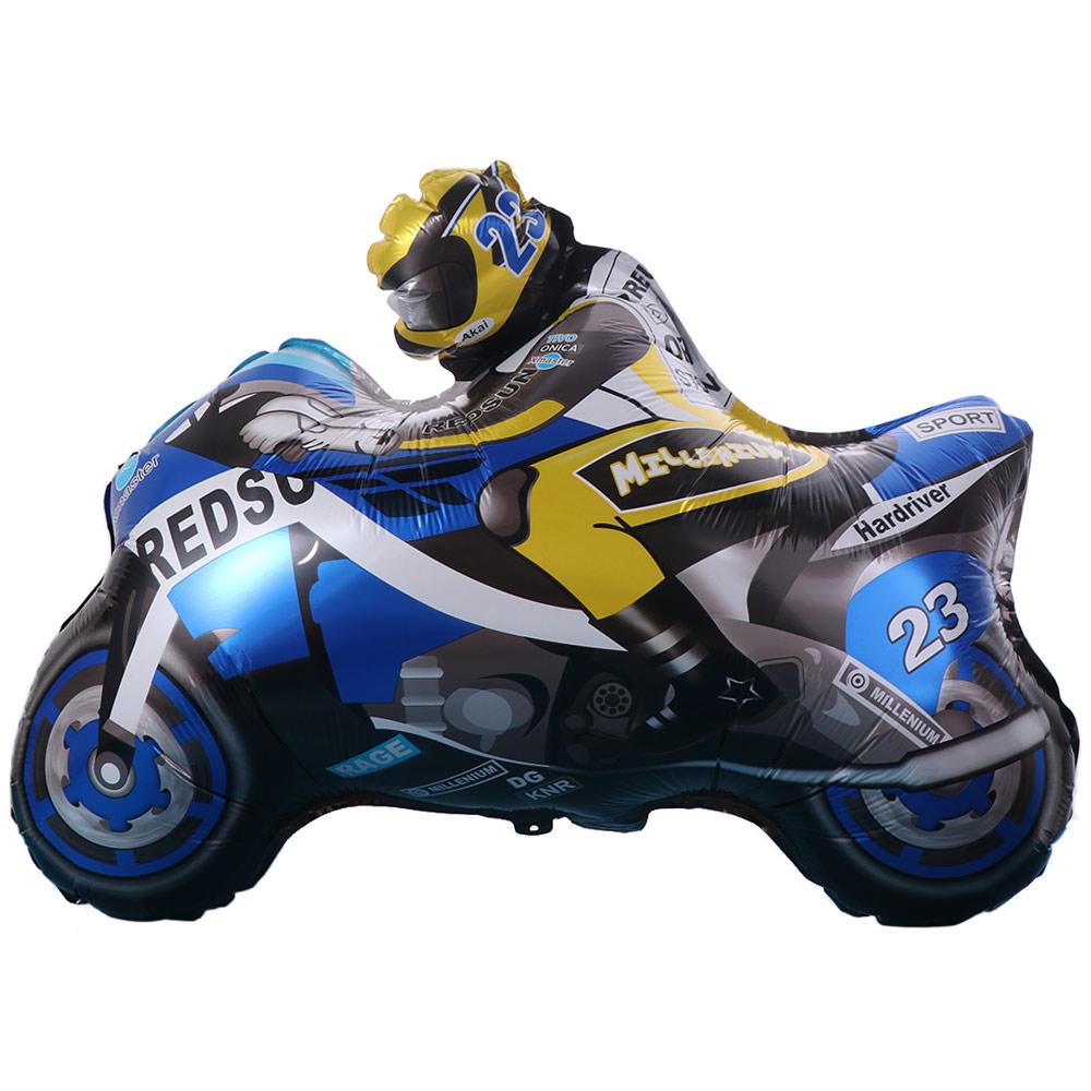 Thickened Racing Car Foil Balloons Red Blue Racing Theme Party Decorations  Holiday Decor