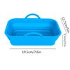 Air Fryer Silicon Basket About 20cm Round/square/rectangular Oven Baking Tray Foldable Reusable Silicone Pot Replacement Pan