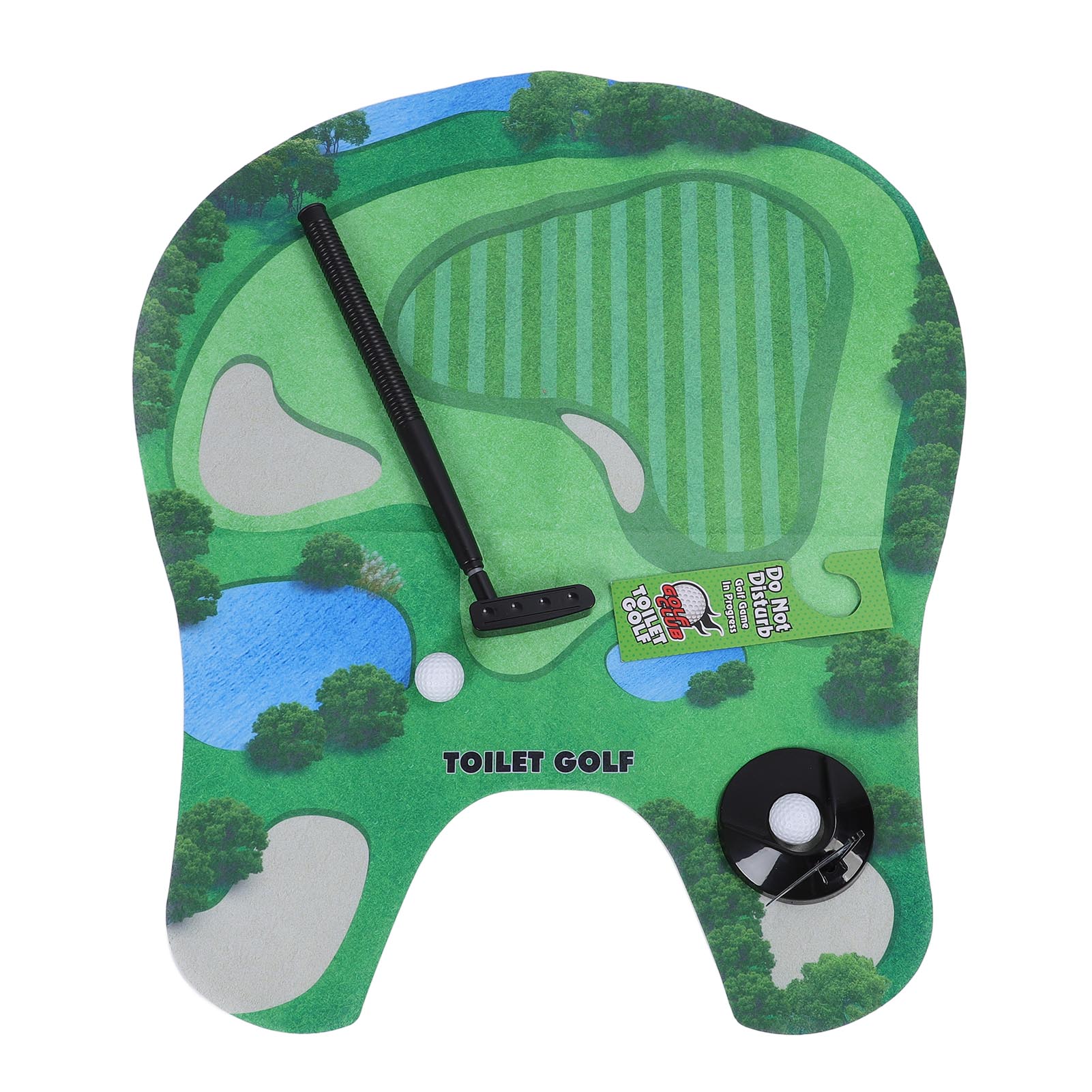 

Игра в гольф на унитазе Забавный гольф Туалетная игрушка для туалета Игра в гольф в помещении Тренировочный набор для мини-гольфа