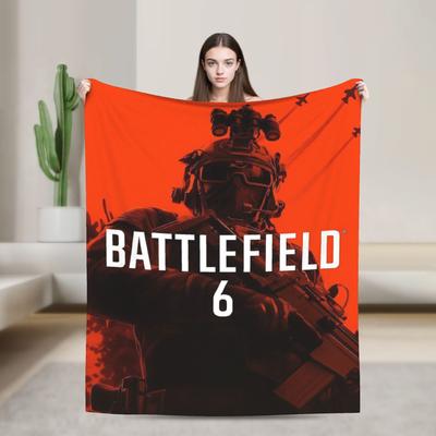 Battlefield 6 Lustige Spiele Decke Mehrere Größen Weich und Leicht Überwurfdecken für Sofa Couch und Bett