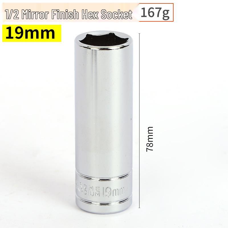 1/2" Großer Ratschenschlüssel mit 8-32mm Sechskant-Spiegelstecknüssen
