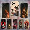 Geisha Woman Japanese For iPhone 12,Mini,16,X,13,XR,15,Pro,17,Plus,11,Max,14,SE,XS,Transparent Soft Cover Case