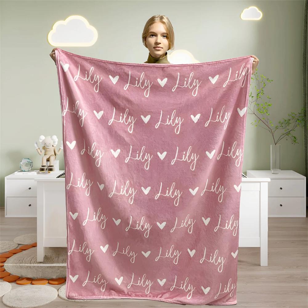 Kişiye Özel Kız İsimli Battaniye, Özel Bebek Battaniyesi, Kız Battaniye Hediyesi, Bebek Battaniyesi, Çocuk Battaniyesi, Noel, Sevgililer Günü