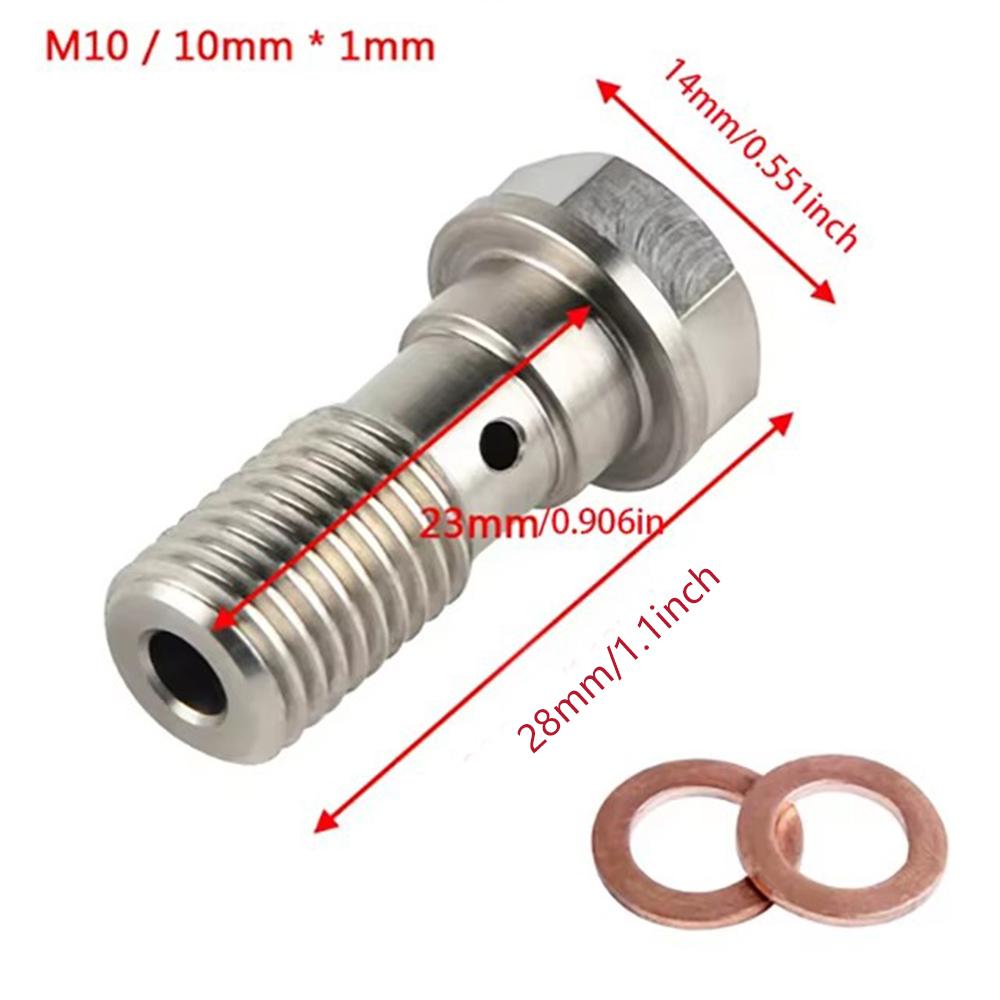 Motoraccessoires Remklauw Banjobout Ontluchtingsnippel M10X1.0MM/1.25MM Roestvrij Staal 304 voor yamaha ktm sherco