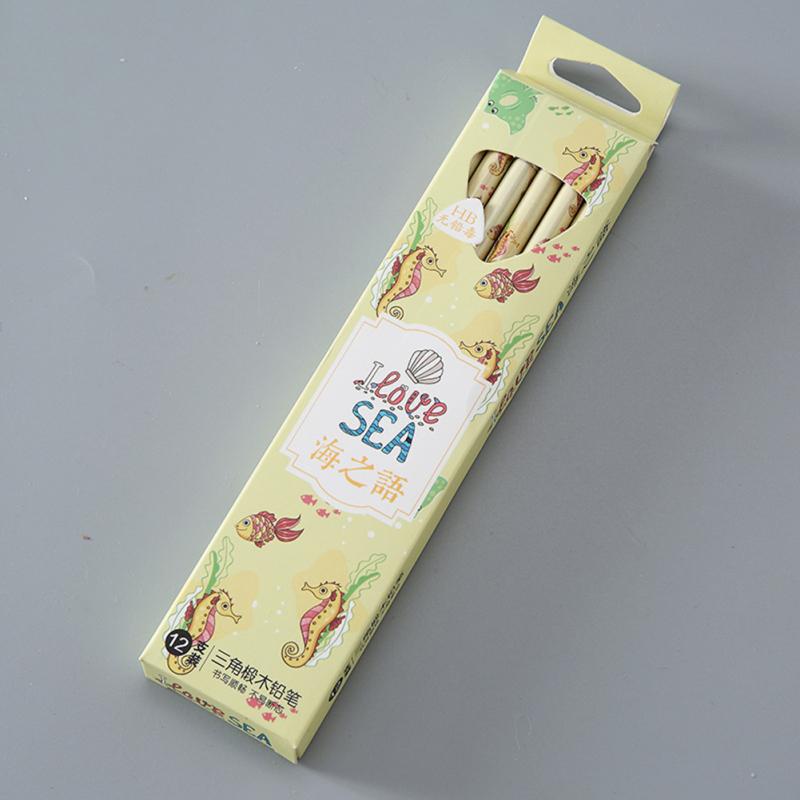 Drewniane dzieci Cartoon pisanie ołówkiem bezołowiowe Hb rysowanie ołówkiem artykuły papiernicze do pisania malowania