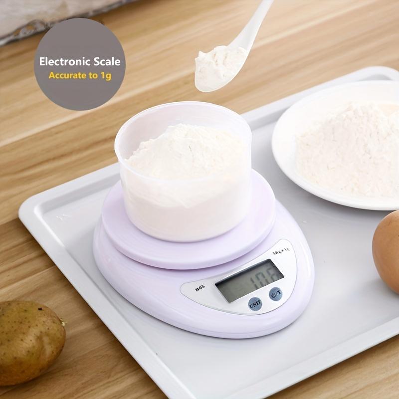 5KG/1G Kitchen Scale Weighing Scale Food Diet Postal Balance Measuring LCD Electronic Scales Suitable for Household Kitchen