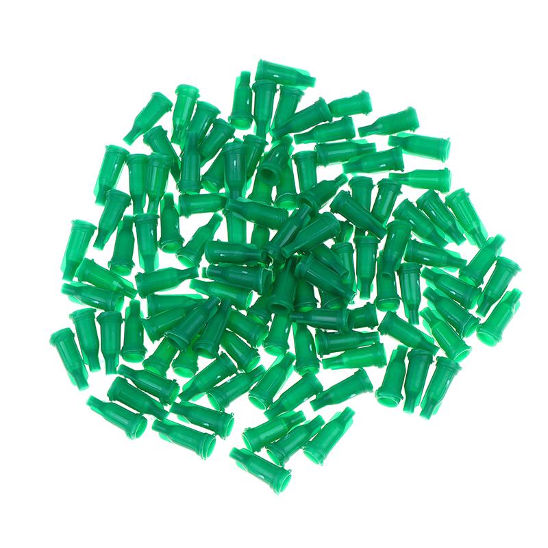 100Pcs/pack Plastic Syringes Tip Caps Dispensing Needles Tip Cap Spiral Mouth Plugs Securely Lock For Safe DIY Liquid Transfer