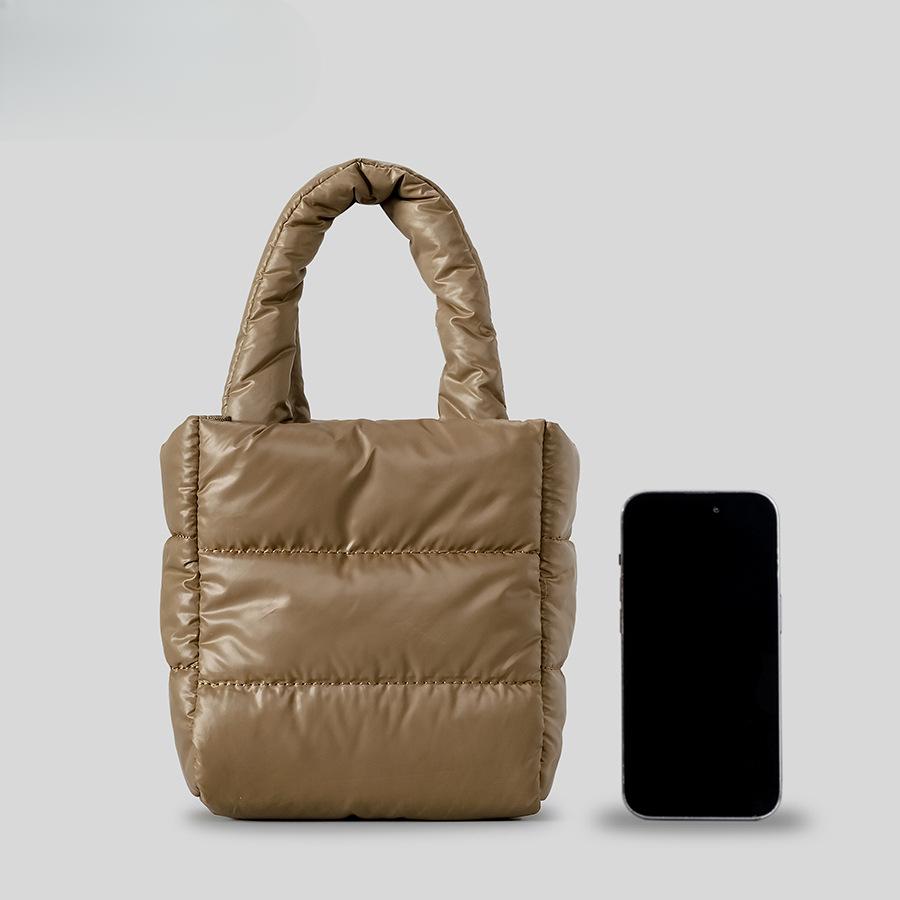 Jednoduchá lehká nylonová taška Malá dámská taška Clip Bavlněná kabelka Crossbody kabelka přes rameno