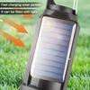 Solar Powered USB Rechargeable Camping Hanging Lamp Waterproof Portable Tent Light Bulb Outdoor Garden BBQ Party Decor Night Lighting