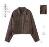 Women's Haining Genuine Leather Sheepskin Jacket, Small, Short, Plus Size, 2025 Spring/Autumn Collection